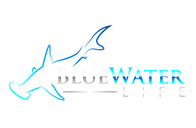 Blue Water Life Black Background Logo